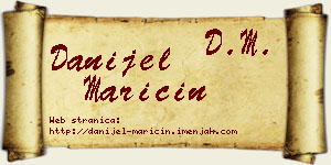 Danijel Maričin vizit kartica